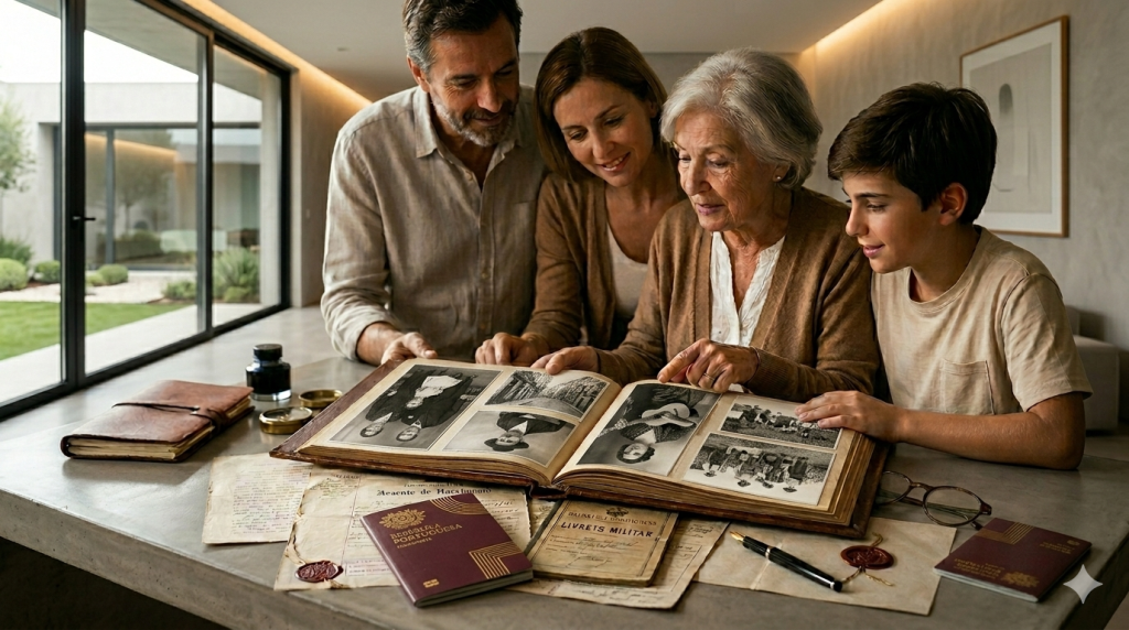 Pesquisa de documentos familiares para pedido de Nacionalidade Portuguesa.
